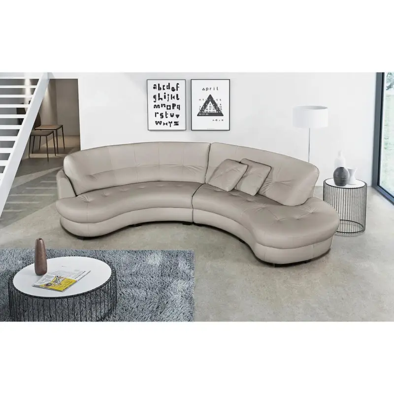 Ecksofa Bretania Hellgrau S: 300x113 cm