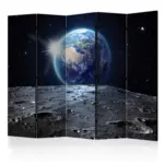 M&ouml;belix PARAVENT Blau Schwarz B: 225 cm