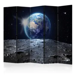 PARAVENT Blau Schwarz B: 225 cm