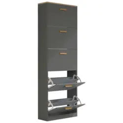 SCHUHSCHRANK Halom Anthrazit/Honigeiche