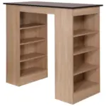 M&ouml;belix Bartisch Merle Schwarz, Eiche Dekor L: 103 cm