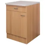 M&ouml;belix K&uuml;chenunterschrank Nano 60 cm Buche Dekor m. Lade