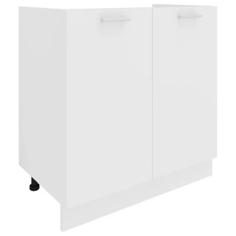 Waschbeckenunterschrank Esilo B: 80 cm Wei&szlig;