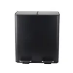 M&ouml;belix Treteimer Aliya 40L Schwarz Metall LBH: 45x30x51 cm