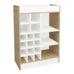 M&ouml;belix Weinschrank Esilo Wei&szlig;, Eiche Dekor B: 70 cm