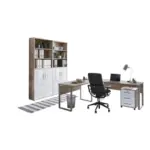 M&ouml;belix B&uuml;ro Office Edition Sonoma Eiche Dekor/Wei&szlig;