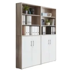 Office Edition B: 169 cm Sonoma Eiche/Wei&szlig;