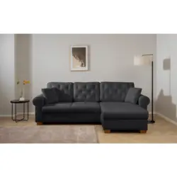 Ecksofa Arles Anthrazit 75 S: 266x161 cm