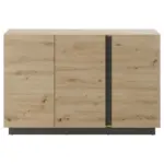 M&ouml;belix SIDEBOARD Clair Grau/Eiche Dekor B:138cm