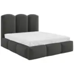 M&ouml;belix Polsterbett Bero Boucle grau, LF: 160x200 cm