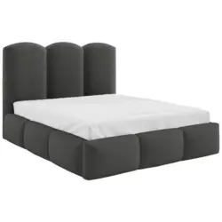 Polsterbett Bero Boucle grau, LF: 160x200 cm