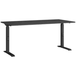 SCHREIBTISCH Schwarz/Graphitfarben L: 160cm
