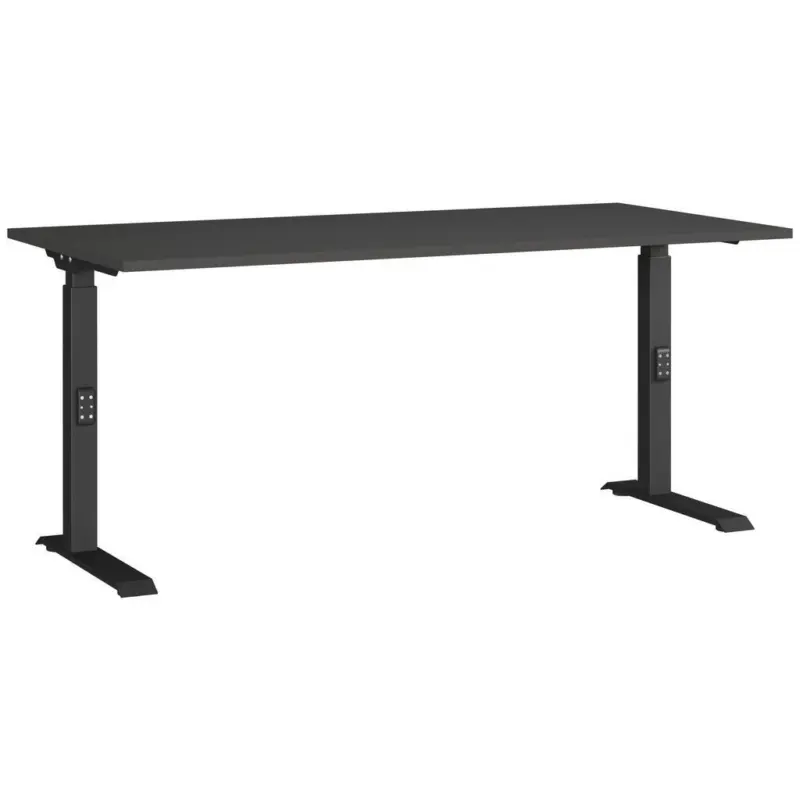 SCHREIBTISCH Schwarz/Graphitfarben L: 160cm