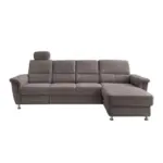 M&ouml;belix Ecksofa mit Relaxfunktion Parole Graubraun Chenille