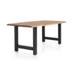M&ouml;belix ESSTISCH Naturfarben/Schwarz B: 200 cm
