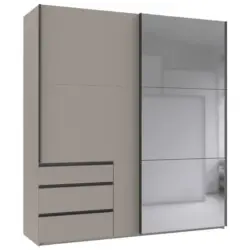 Schwebet&uuml;renschrank Level 36 A grau Dekor/Spiegel, B: 200cm