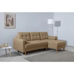 ECKSOFA Noret, Hellbraun S: 223x157 cm