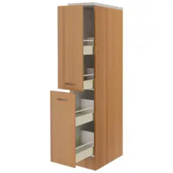 Apothekerschrank Nano B: 30 cm Buchefarben 2 Ausz&uuml;ge