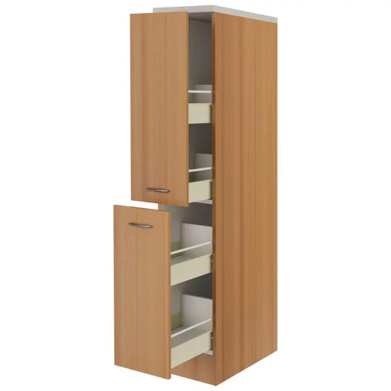 Apothekerschrank Nano B: 30 cm Buchefarben 2 Ausz&uuml;ge