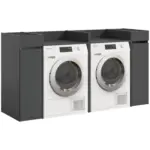 M&ouml;belix WASCHMASCHINENSCHRANK Free Anthrazit B: 190cm
