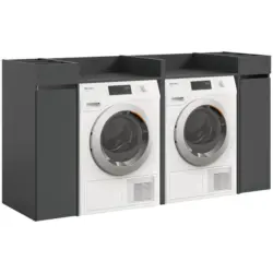 WASCHMASCHINENSCHRANK Free Anthrazit B: 190cm