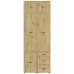 M&ouml;belix Dreht&uuml;renschrank m. Schubladen 90 cm Kivo, Eiche