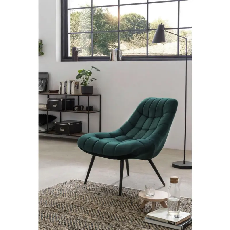 XXL-SESSEL Gr&uuml;n, Schwarz B: 76 cm