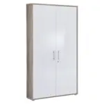 M&ouml;belix Aktenschrank Office Edition Wei&szlig; HG/Eiche Dekor B: 84,4cm