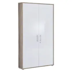 Aktenschrank Office Edition Wei&szlig; HG/Eiche Dekor B: 84,4cm