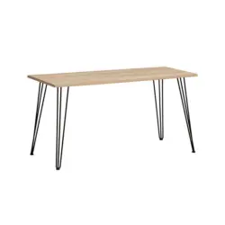 Schreibtisch Emmik Schwarz/Eiche Dekor L: 138cm
