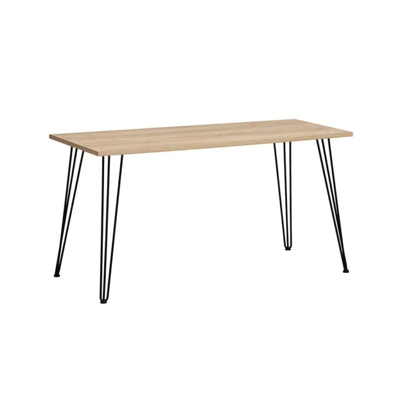 Schreibtisch Emmik Schwarz/Eiche Dekor L: 138cm
