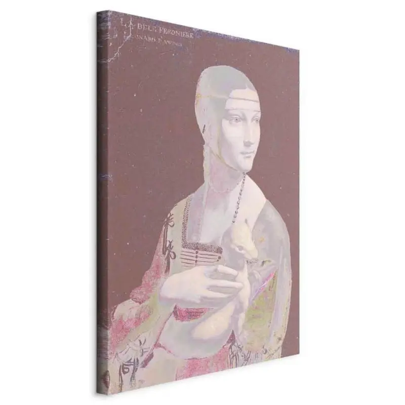 Leinwandbild Pastel Lady Multicolor B: 60 cm