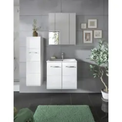 BADEZIMMER Ice Wei&szlig; HG B: 90 cm