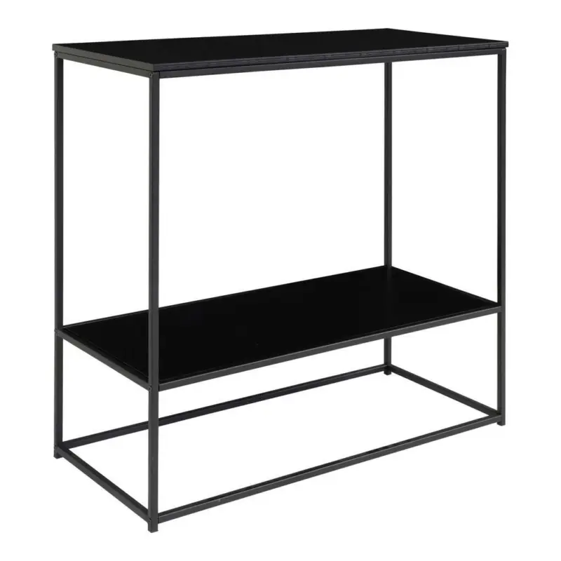Konsole in Holzwerkstoff Vita Schwarz, B/H/T: 80x80x36cm