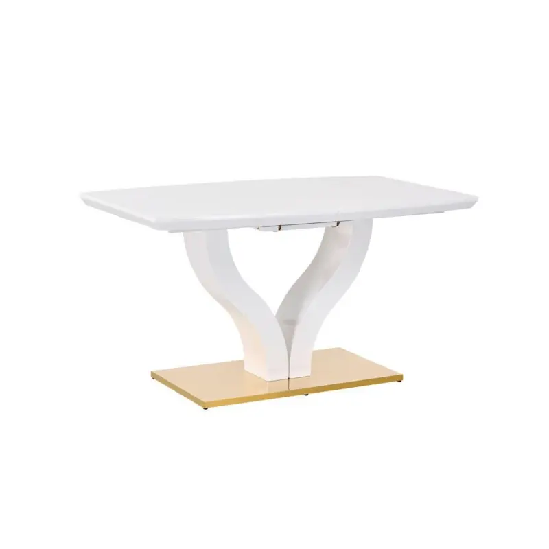 Esstisch ausziehbar Jade 140-180x76x90 cm Wei&szlig;