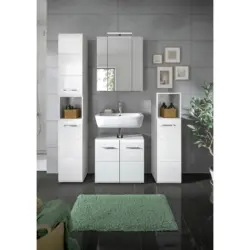 BADEZIMMER Ice Wei&szlig;/Wei&szlig; HG B: 120 cm