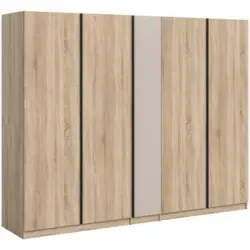 Dreht&uuml;renschrank Oakland Sonoma Eiche/Kashmir B: 230 cm