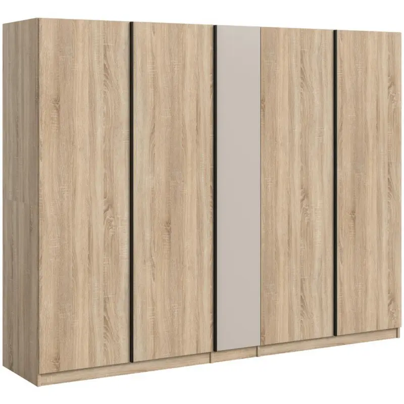Dreht&uuml;renschrank Oakland Sonoma Eiche/Kashmir B: 230 cm