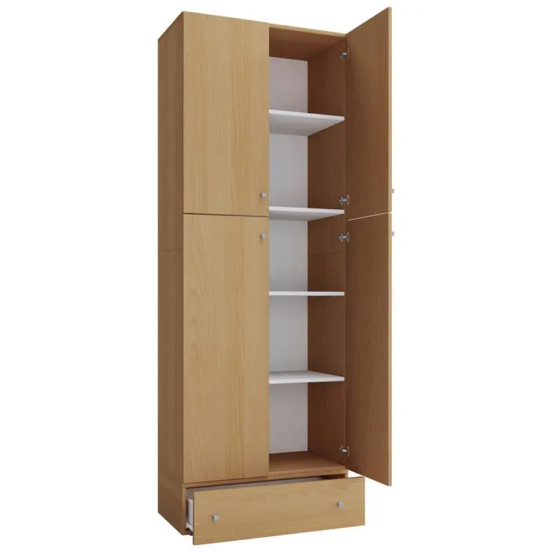 Dreht&uuml;renschrank B: 70 cm Lona XXL Buche Dekor