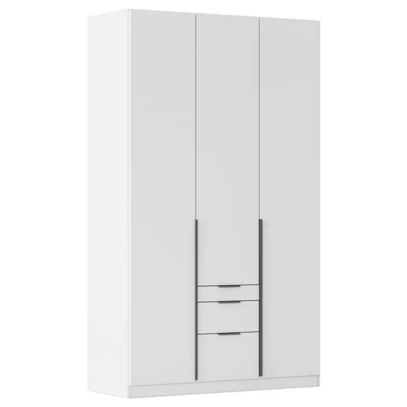 Dreht&uuml;renschrank mit Schublade 136 cm Alabama, Wei&szlig;