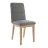 Vierfu&szlig;stuhl Beluna II Webstoff grau, B: 47cm