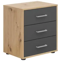 Nachtk&auml;stchen SMART 3 Eiche Artisan/Graphit H: 54 cm