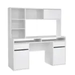 M&ouml;belix Schreibtisch mit Stauraum B 48,2cm H 156,2cm Wei&szlig;