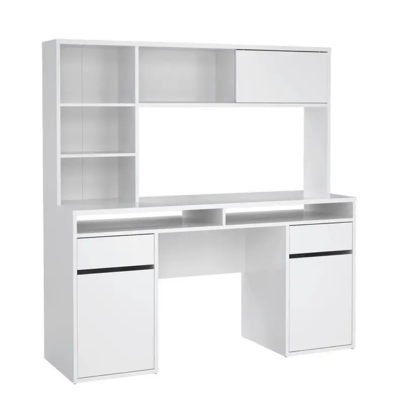 Schreibtisch mit Stauraum B 48,2cm H 156,2cm Wei&szlig;