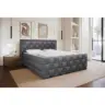 Boxspringbett Grenada Graphitfarben, LF: 180x200 cm