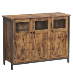 SIDEBOARD Schwarz, Dunkelbraun B: 100 cm