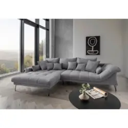 ECKSOFA Garda, Grau S: 192x310 cm