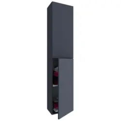 Hochschrank Bad Lendas BxH 32,6x150 cm Anthrazit