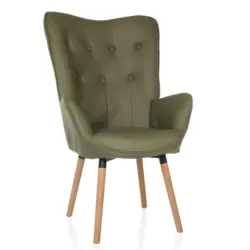 Ohrensessel Havenio I Gr&uuml;n B: 70 cm