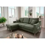 M&ouml;belix Ecksofa Valentina Dunkelgr&uuml;n S: 150x228 cm